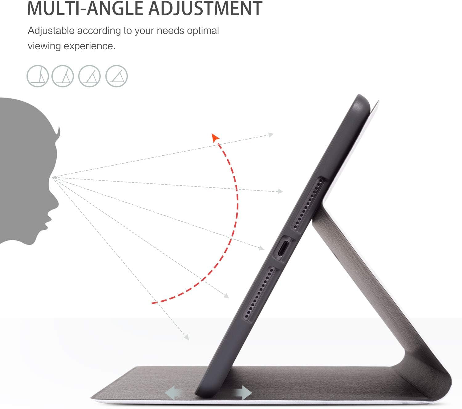 Case for Ipad 9Th Generation, for Ipad 8Th/7Th Generation Case, for Ipad Case 9Th Geneeration 10.2 Inch Multi-Angle Viewing with Adjustable Stand Auto Wake Sleep Function, Colored Art Bubbles